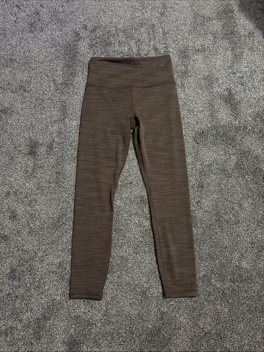 Athleta High-Waisted Ribbed Leggings - Chocolate Brown
